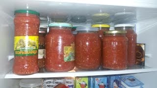 Острый соус "Огонек" Заготовка на зиму своими руками Соленья Фазенда Дача Огород
