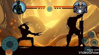 Titan defeated in shadow fight 2 by monk shurikens