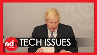 British PM Boris Johnson’s Audio Cuts Out During Address to Parliament from Home
