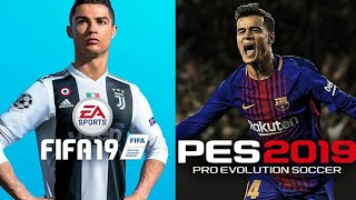fifa 19 vs pes 2019 cuale es Mejor mas bueno