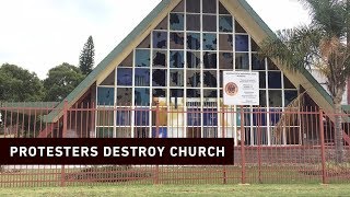 Pretoria protesters set church alight
