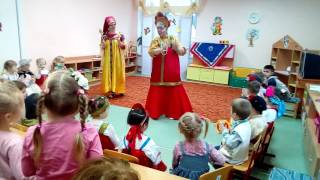 На Масленицу музыкальная игра "Оркестр" вторая младшая группа