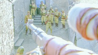 日軍隊長把武工隊圍堵在小巷裡，正沾沾自喜，下一秒就挨了狙擊手一槍！ ️ 抗日