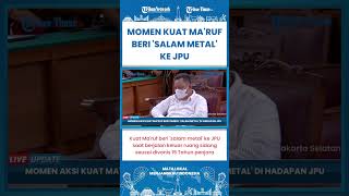 SHORT | Momen Kuat Ma'ruf Beri 'Salam Metal' ke JPU Seusai Divonis Hakim 15 Tahun Penjara