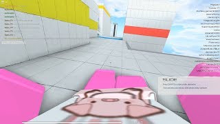 [로블록스(Roblox)] 1인칭 달리기 점프에요!! 배때지에 꿀꿀이가 보여요!! 뛰어 피그야!!(Runners' Path) 간단 리뷰 & 플레이 영상