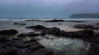 Go to Sleep to Waves & Gentle Rain Sounds for Sleeping Instantly, Relaxing, Insomnia, Chill & Study