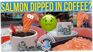 People Are Dipping Raw Salmon Into Black Coffee for Breakfast!? (ft. Anthony Lee)