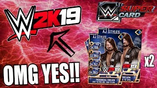 OUR SS18 AJ STYLES + CARDBACK QR CODE FROM 2K19 - WWE SUPERCARD