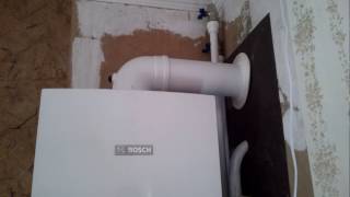 Монтаж и подключение газового котла / Installation and connection of the gas boiler