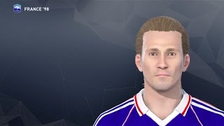 E. Petit PES 2017 face & stats (France '98)