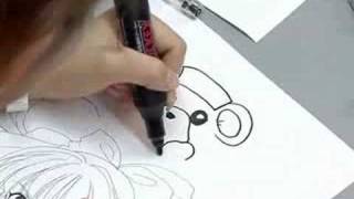 しょこたん　イラストテクニックを大公開　それなりに高画質 1/2