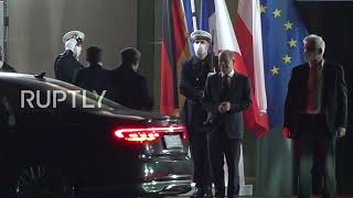 Germany: Macron, Duda arrive in Berlin for talks on Russia-Ukraine tensions with Scholz