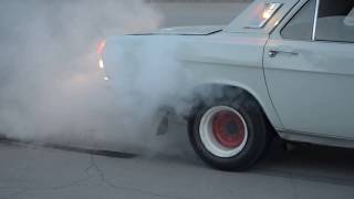 Волга с мотором от автобуса. Car "Volga" burnout with engine from the bus!!!