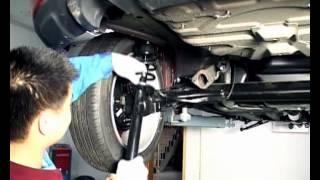Снятие и установка заднего амортизатора Chery A13 / Форза