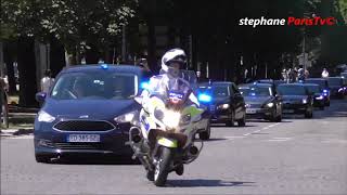 Israeli Prime Minister convoy in Paris ( Benjamin Netanyahu)
