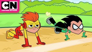 Teen Titans Go | Robin Kicks Out the Flash | Cartoon Network