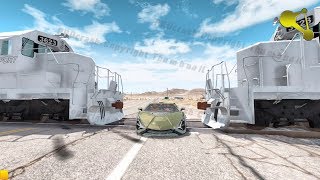 Slow speed Train Crashes BeamNG.Drive #9