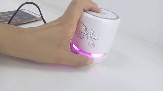 How to operate T-2308A mini speaker bluetooth with flash led light