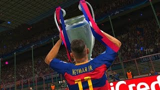 PES 2016 - UEFA Champions League Final - Barcelona vs Real Madrid (Cristiano Ronaldo, Messi, Neymar)