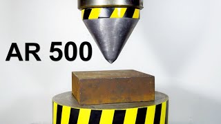 500 ТОННЫЙ ГИДРАВЛИЧЕСКИЙ ПРЕСС ПРОТИВ БРОНЕСТАЛИ AR500