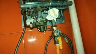 Химическая промывка теплообменника газовой колонки от накипи DEMRAD