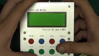 XJW01 Capacitance bridge operation "walkthrough"