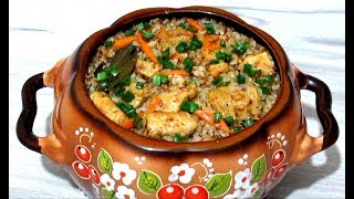 Гречка с Мясом "Роскошная"  в Горшочке Вкусная #Гречка #Рецепт