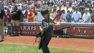 Yuto Miyazawa  Performs the National Anthem at Dodger Stadium
