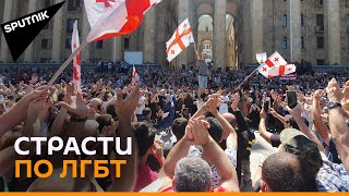 Противники ЛГБТ вышли на улицы в Тбилиси - ситуация накалена до предела
