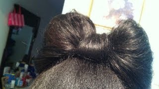 How To Make A Hair Bow With Your Hair! (Using Weave)