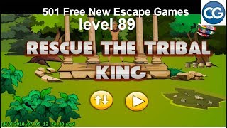 [Walkthrough] 501 Free New Escape Games level 89 - Rescue the tribal king - Complete Game