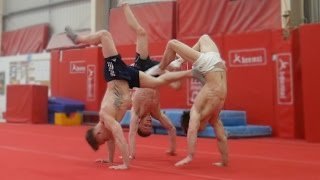 HANDSTAND BATTLES | Normal Day of Gymnastics