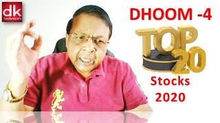 Top 20 stocks of 2020 (Dhoom #04) under 8 PM Sunday Bite by D K Sinha #TechnicalAnalysis