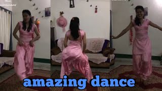 Indian school Girl hot dance at Homemade amazing steps
