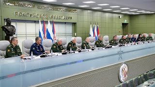 Селекторное совещание с руксоставом ВС РФ под председательством Сергея Шойгу (8.09.2020)