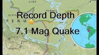 GSM Update 8/25/18 - Super Deep 7.1 Mag Quake Peru - Lane Moves West - Etna Erupts