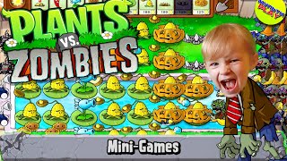 Растения против Зомби МИНИ ИГРЫ Дождь из растений Plants vs Zombies