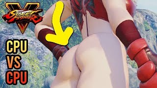 Juri "Sexy" vs R.Mika "Sexy Superstar" | CPU VS CPU | Street Fighter 5 Modding