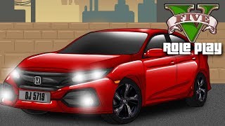 GTA V RP Vida Real - Comprei um Honda Civic e primeira vez lavando dinheiro
