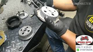Instalación discos de clutch ns 200