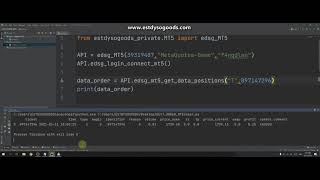 BASIC API MT5[PYTHON MetaTrader 5] EP4 : อ่านข้อมูล Order บน MT5