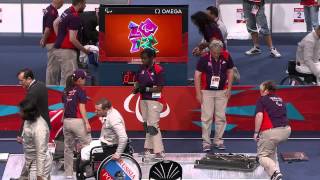 Wheelchair Fencing   Men's Ind  Sabre   Cat  A Prelim  Pool C   London 2012 Paralympic Games