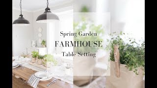 SPRING TABLE SETTING | Farmhouse Spring Decor