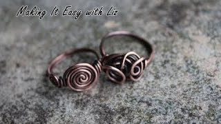How To Make an Easy Wire Ring-2 Styles
