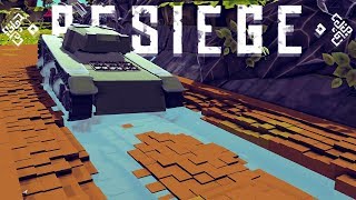 Besiege - Mud Physics In Besiege, Working Hydraulic Press & A Walker Tank - Besiege Best Creations