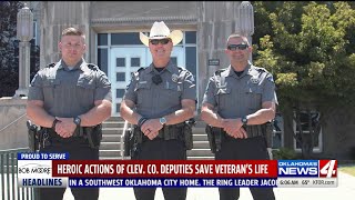 Heroic actions of Cleveland County deputies save veteran`s life