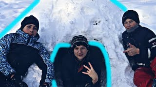 Construim o casă de zăpadă(IGLU)!!!