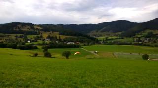 Gleitschirm im Bernau. Параплан в Германии. В Шварцвальде. Бернау 2016-6