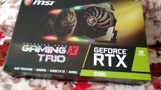 РАСПАКОВКА ВИДЕОКАРТЫ ➤ MSI GEFORCE RTX 2080 GAMING X TRIO