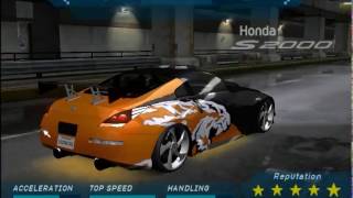 Need for Speed Underground - All Rival and Custom Cars